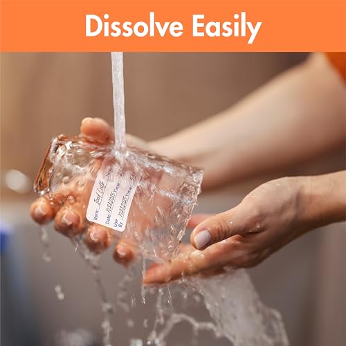 500 Dissolvable Food Labels