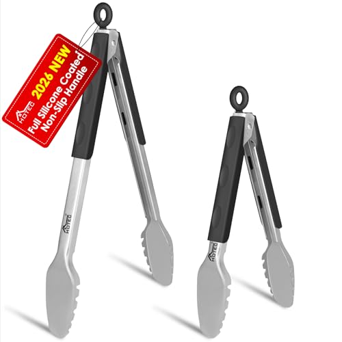 Stainless Steel Kitchen Tongs (2 Count)