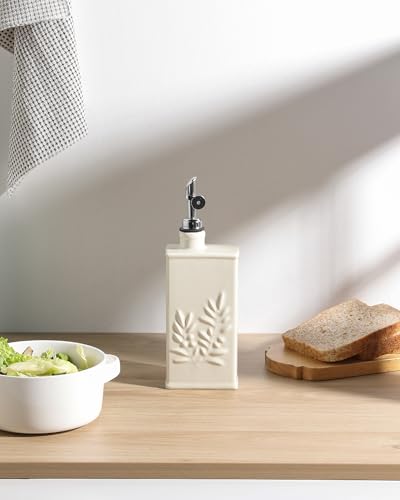 Sweejar Ceramic Olive Oil Dispenser Bottle for Kitchen