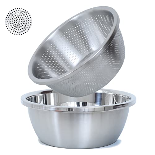 304 Stainless Steel Fine Mesh Colander Set (2 Count)