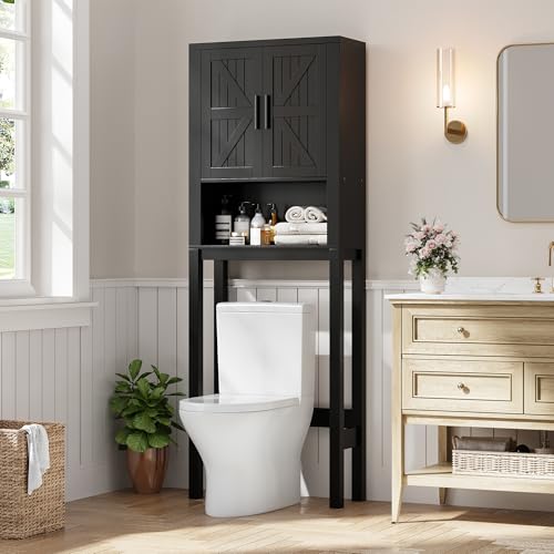 23.6 Inches Wide Toilet Rack with Over The Toilet Storage Cabinet
