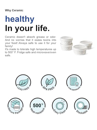 Ramekins Oven Safe with Lids