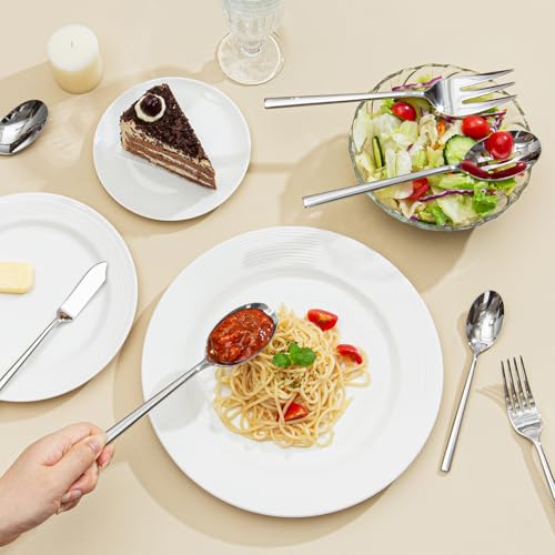 65 Piece Silverware Set with Serving Utensils (65 Count)