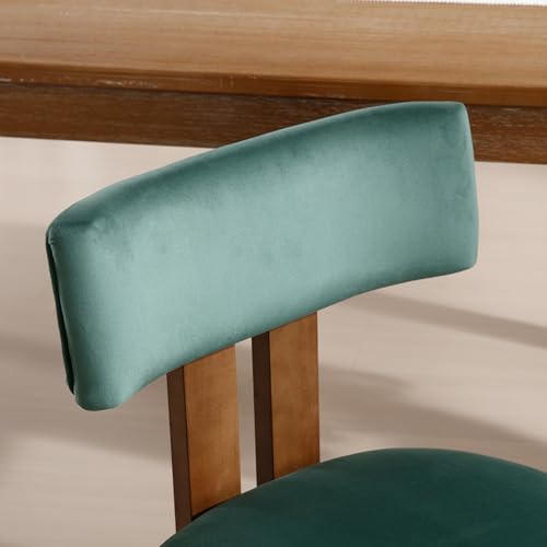 Dining Chairs Set of 2 Velvet Diner Chairs Modern Wood Chairs for Kitchen and Dining Room (2 Count)