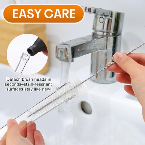 5 Pcs Turkey Baster Set Silicone Brush Cleaning Brush (5 Count)