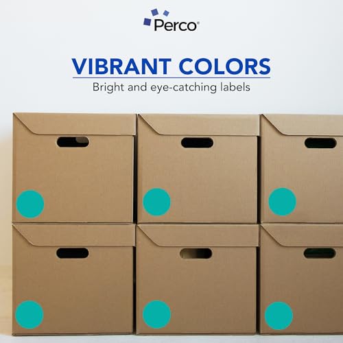 Teal Round Circle Dot Sticker 3