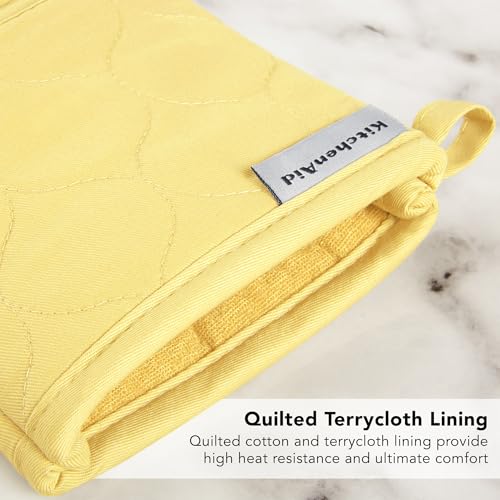 Quilted Cotton Terry Cloth Oven Mitt
