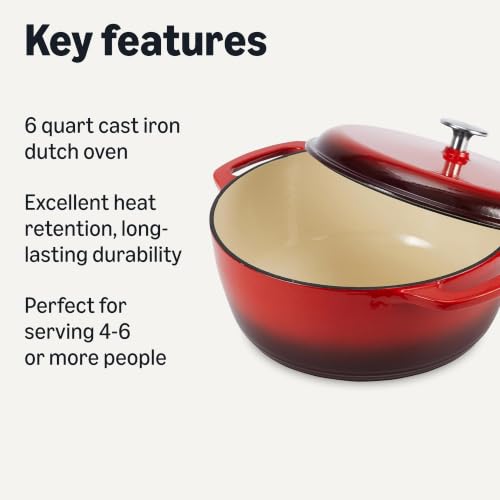 Enameled Cast Iron Dutch Oven Pot with Lid
