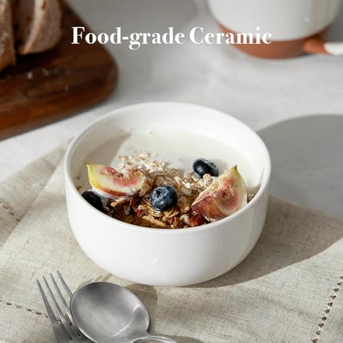 White Ceramic Bowls Set of 6 (6 Count)