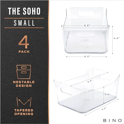 Plastic Organizer Bins (4 Count)