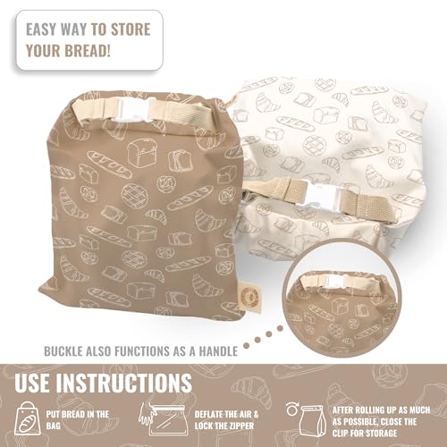 Reusable Bread Bag Set for Home Bakers (2 Count)