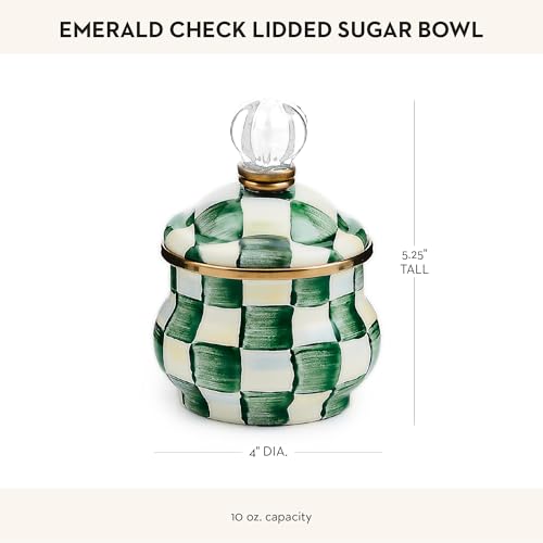 Enamel Lidded Sugar Bowl