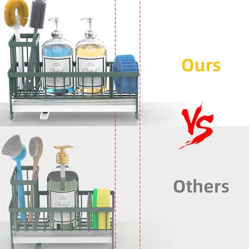 Extra Large Sponge Holder for Kitchen Sink Organizer Caddy