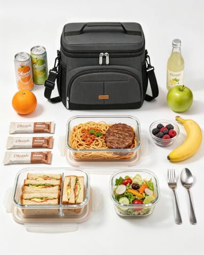 Lunch Box for Men Women Insulated Lunch Tote Cooler Bag Lunchbox