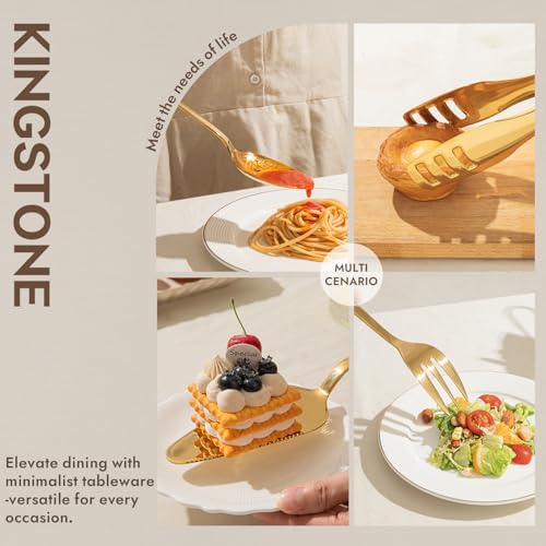 18 10 Large Hostess Gold Serving Utensils (5 Count)