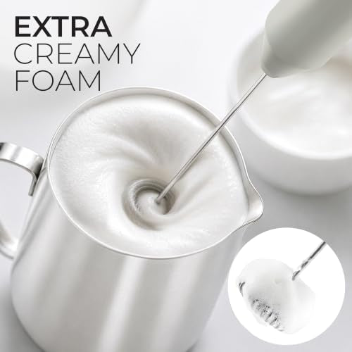 Powerful Milk Frother AA Batteries Included