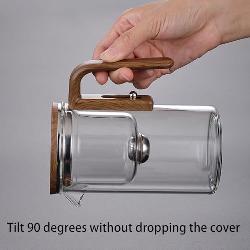800ml+4 Cups Witchcraft Magic Glass Teapot with Infuser Strainer and Lid for Loose Leaf Tea Herbal