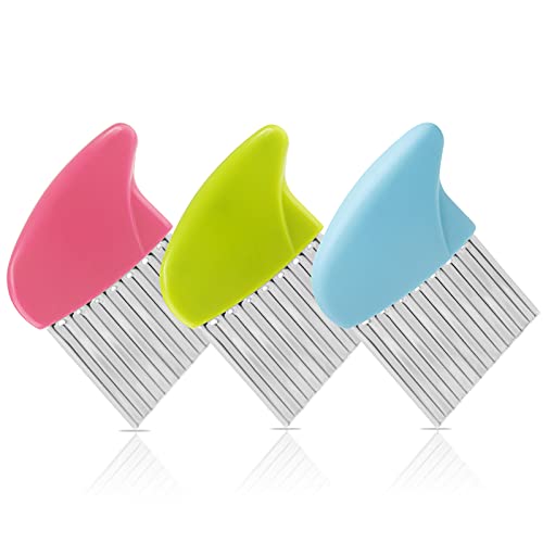 Stainless Steel Potato Crinkle Cutter Knife Set (4 Count)