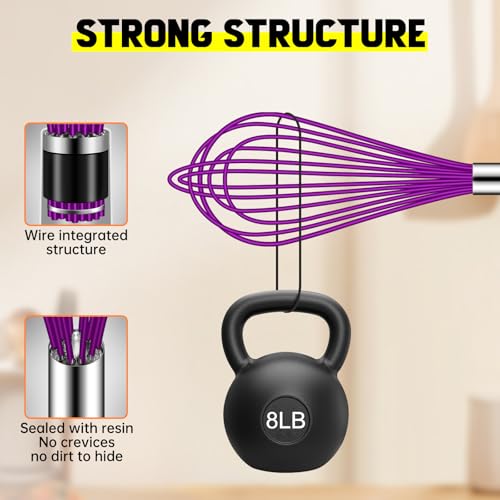 4 Pieces Silicone Whisks Set (4 Count)