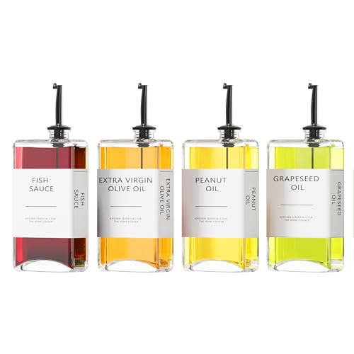 Kitchen Cooking Oil Dispenser Set (4 Count)