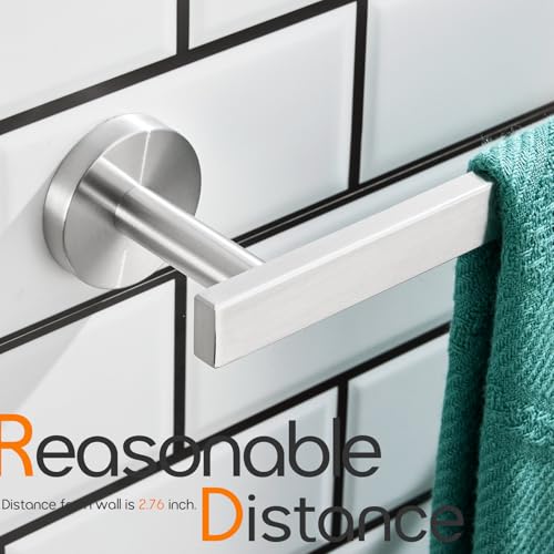 16 Inch Bathroom Towel Bar Bath Towel Rack Kitchen Towel Holder Towel Hanger Wall Mounted SUS304 Stainless Steel Brushed Nickel AN4001BR