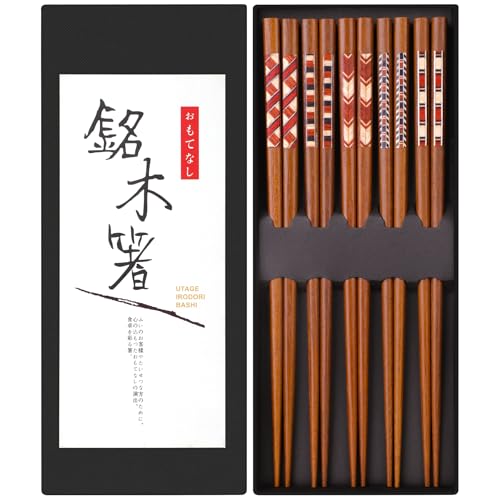 Handmade Japanese Chopsticks Reusable Natural Wooden Chopstick with Box