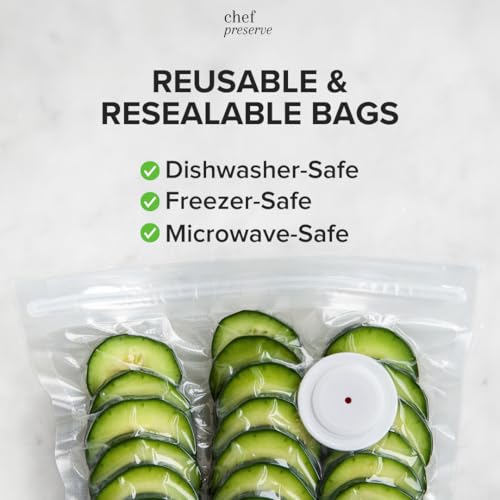 Reusable Vacuum Sealer Bags for Food (60 Count)