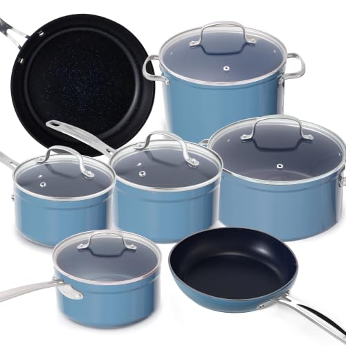 12pc Forged Lightweight Cookware Set (12 Count)