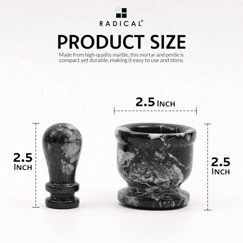 Marble Mortar and Pestle Set Small Spice Grinder & Herb Grinder