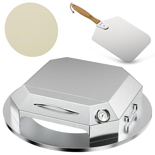 Stainless Steel Pizza Oven Kit for 22 Inch Charcoal Kettle Grilll