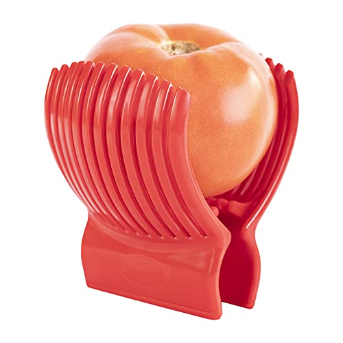 Tomato Slicer Holder Kit Tool Cutting Guide Onion Potato Pepper Prep (2 Count)