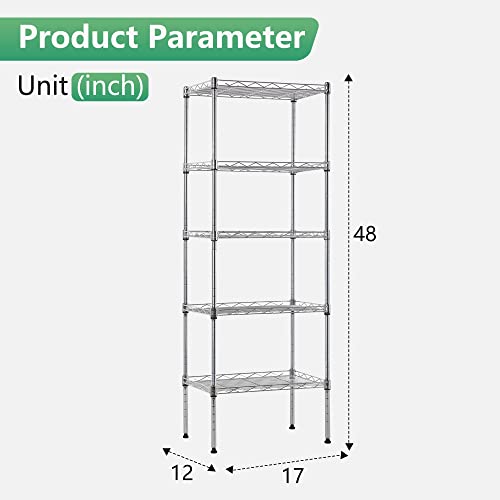 5 Tier Wire Shelf