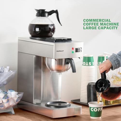 12 Cup Commercial Drip Coffee Maker 1.8L Pour Over Coffee Machines