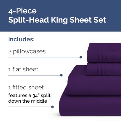 Flex Top Split Head King 4 Piece Sheet Set (4 Count)