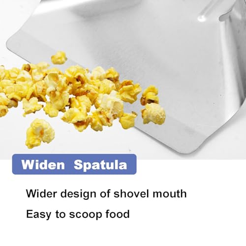 2 Pack Stainless Steel Popcorn Scoop for French Fry and Bagger (2 Count)