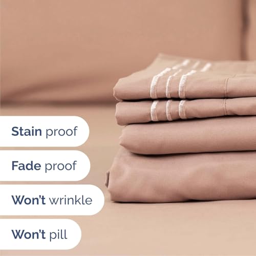 Cal King Size 4 Piece Sheet Set