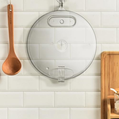 10" Clear Microwave Splatter Cover Water Steamer Integrated Handle