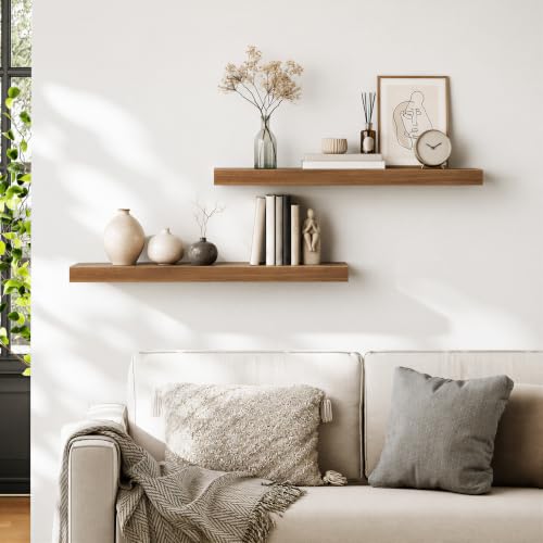 31.5" Floating Shelves for Wall (2 Count)