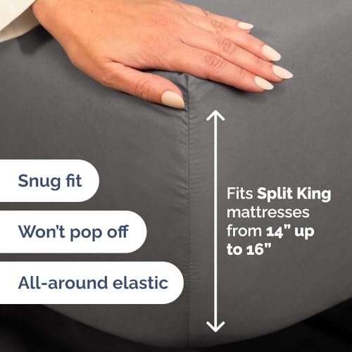 Flex Top Split Head King 4 Piece Sheet Set