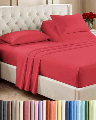 Flex Top Split Head King 4 Piece Sheet Set