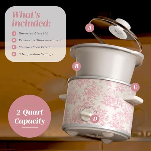 2QT Mini Electric Round Slow Cooker