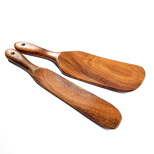 Spurtle Set Natural Acacia Wooden Kitchen Utensils Set of 4 (4 Count)
