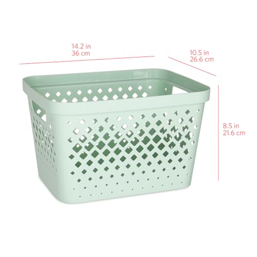 Plastic Storage Basket Set (6 Count)