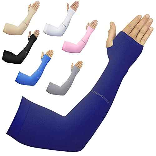 Tattoo Cover Up Arm Sleeves with Thumb Holes for Women