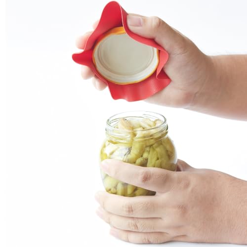 Jar Opener with Gripper Pads for Weak Hands
