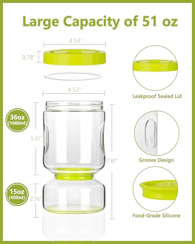 Pickle Jar with Strainer Flip (2 Count)