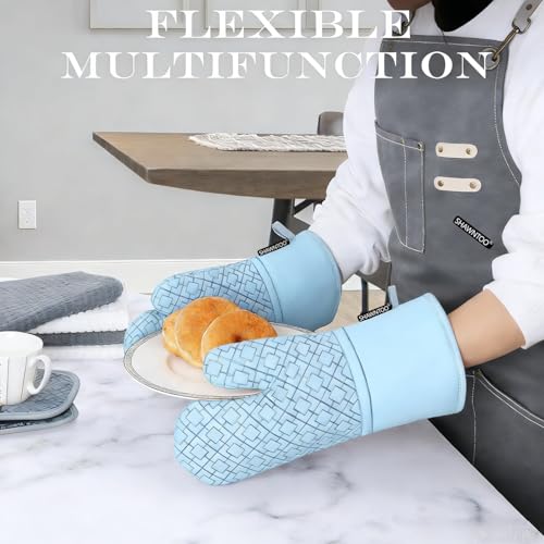 Oven Mitts and Pot Holders Sets 6pcs (6 Count)