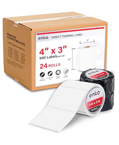 4 x 3 in 24 Rolls (24 Count)