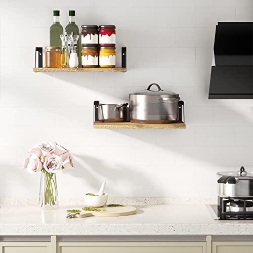 Carbonized Black Deep Floating Shelves (2 Count)