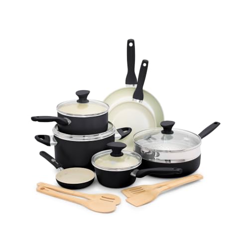 Rio 16 Piece Cookware Pots and Pans Set